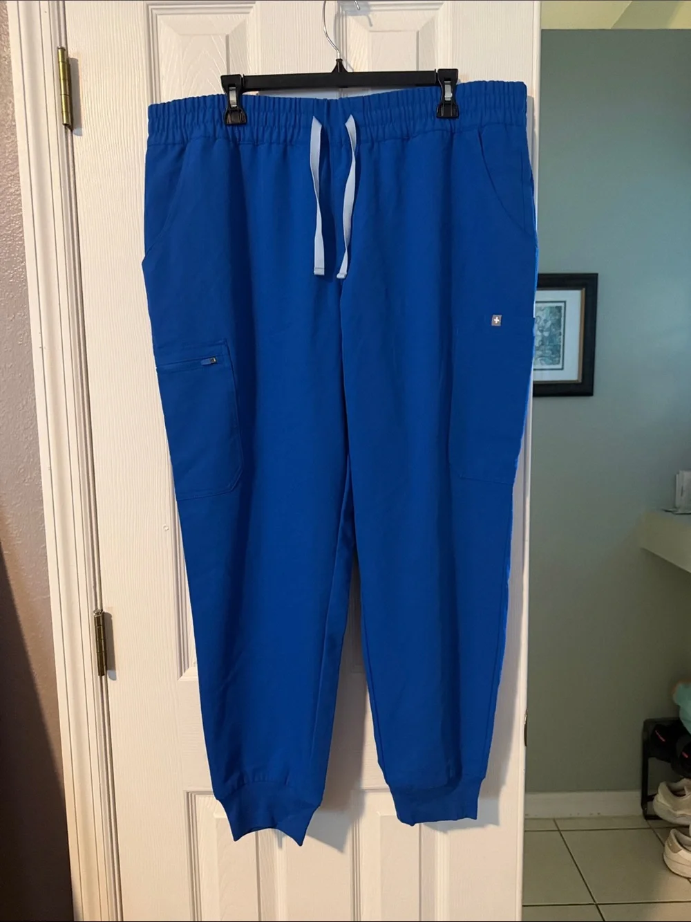 NWOT Figs Men's Royal Blue Joggers with Drawstring